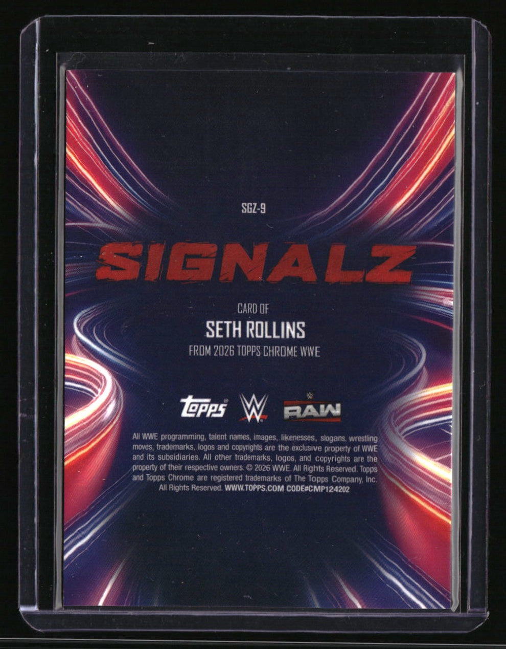 2026 Topps Chrome WWE Seth Rollins Signalz