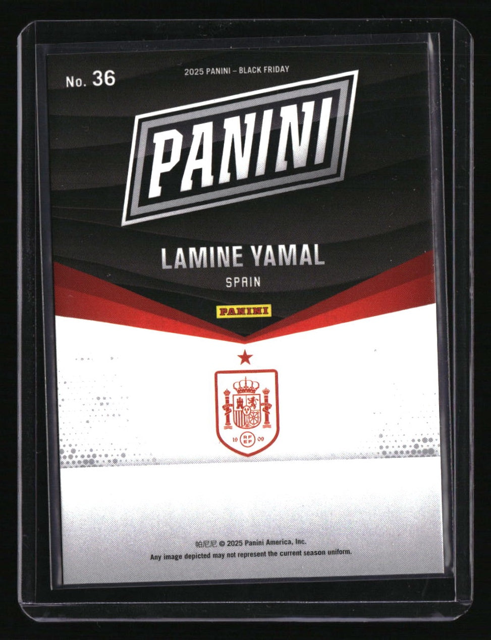 2025 Panini Black Friday Lamine Yamal #/199