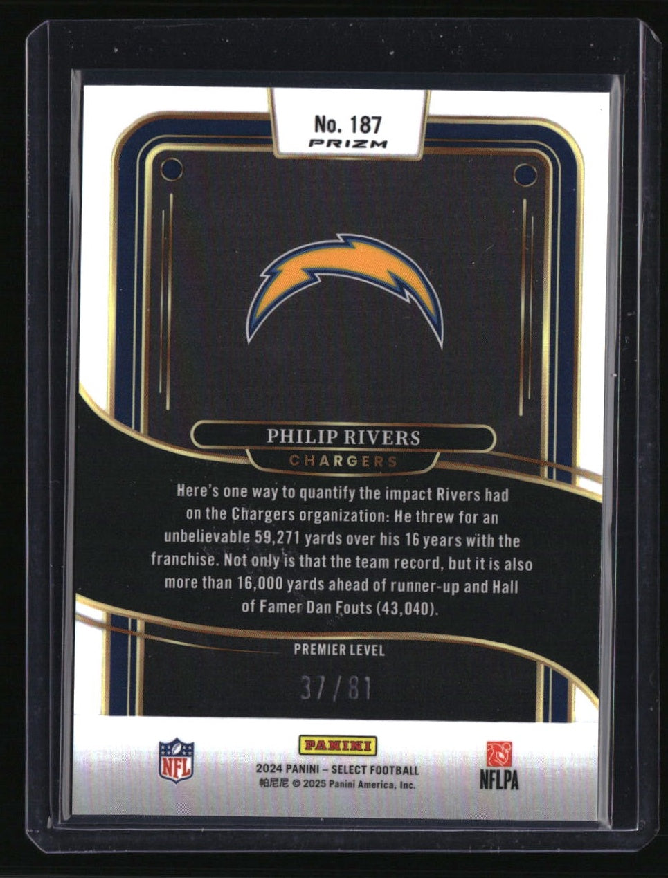 2024 Panini Select Philip Rivers Dragon Scale Prizm #/81