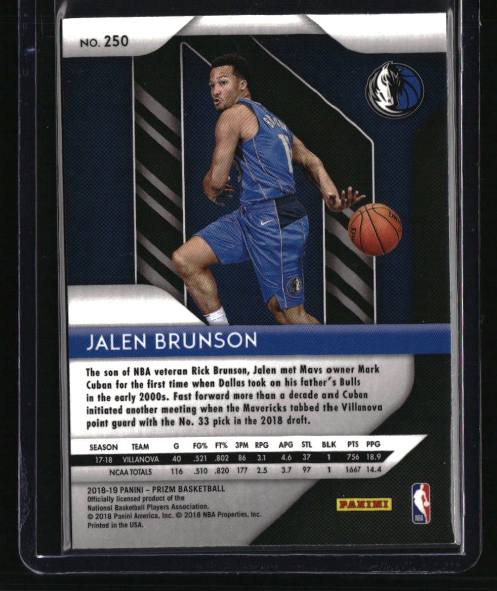 2018-19 Panini Prizm Jalen Brunson