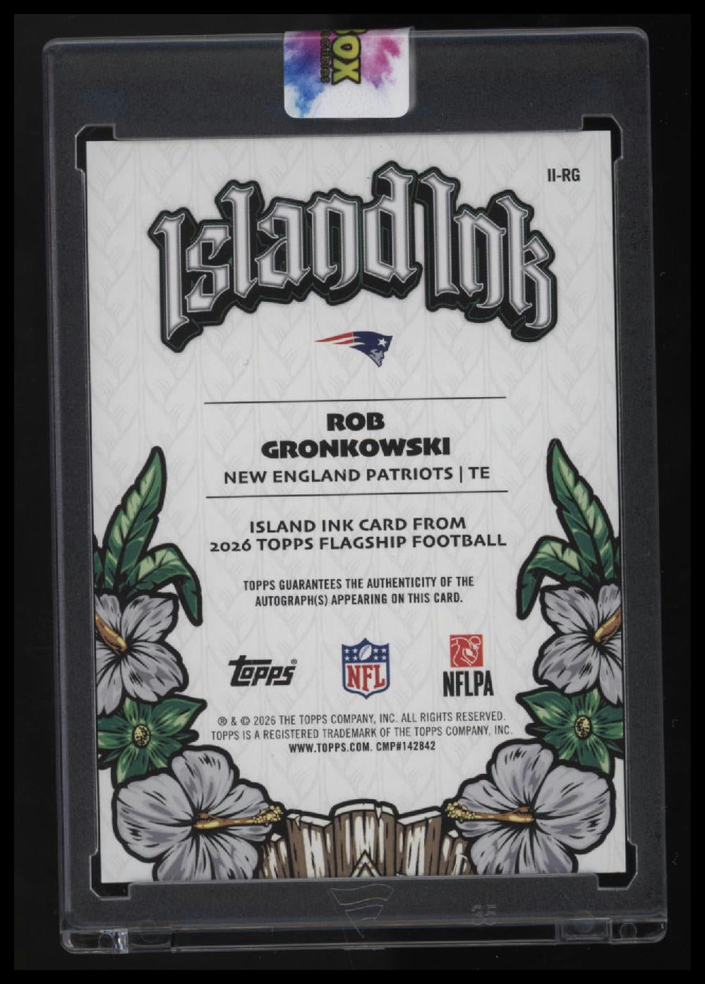 2026 Topps Flagship Rob Gronkowski Island Ink