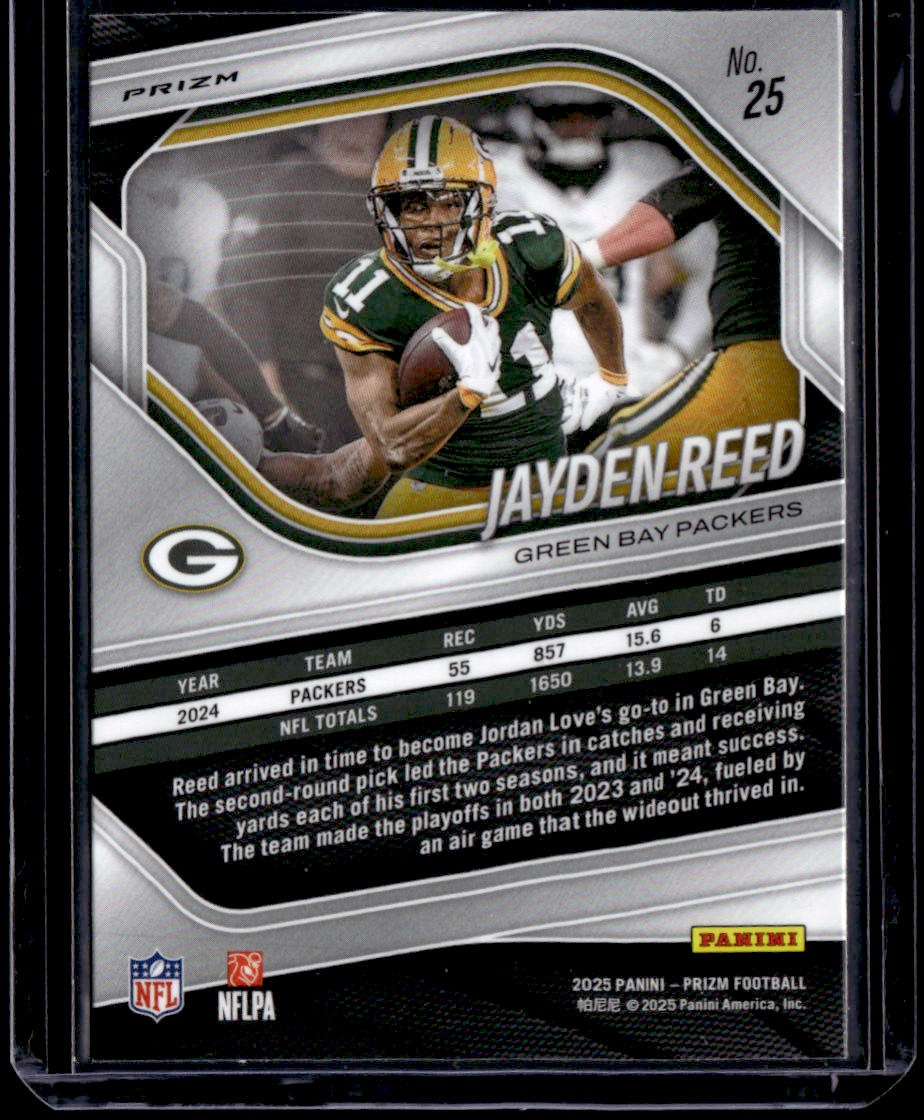 2025 Panini Prizm Jayden Reed Red
