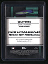 2026 Finest Cole Young Finest Autographs Gold Geometric Refractors #/50