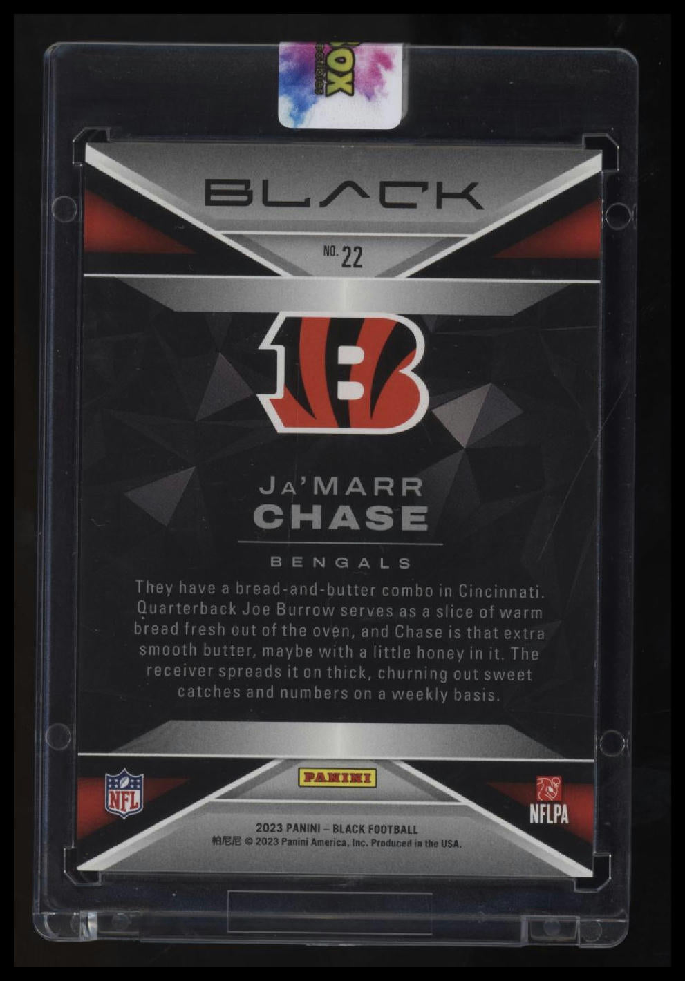 2023 Panini Black Ja'Marr Chase Gold #/10