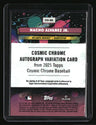 2025 Topps Chrome Cosmic Nacho Alvarez Jr. Auto Black Eclipse Refractor #/10