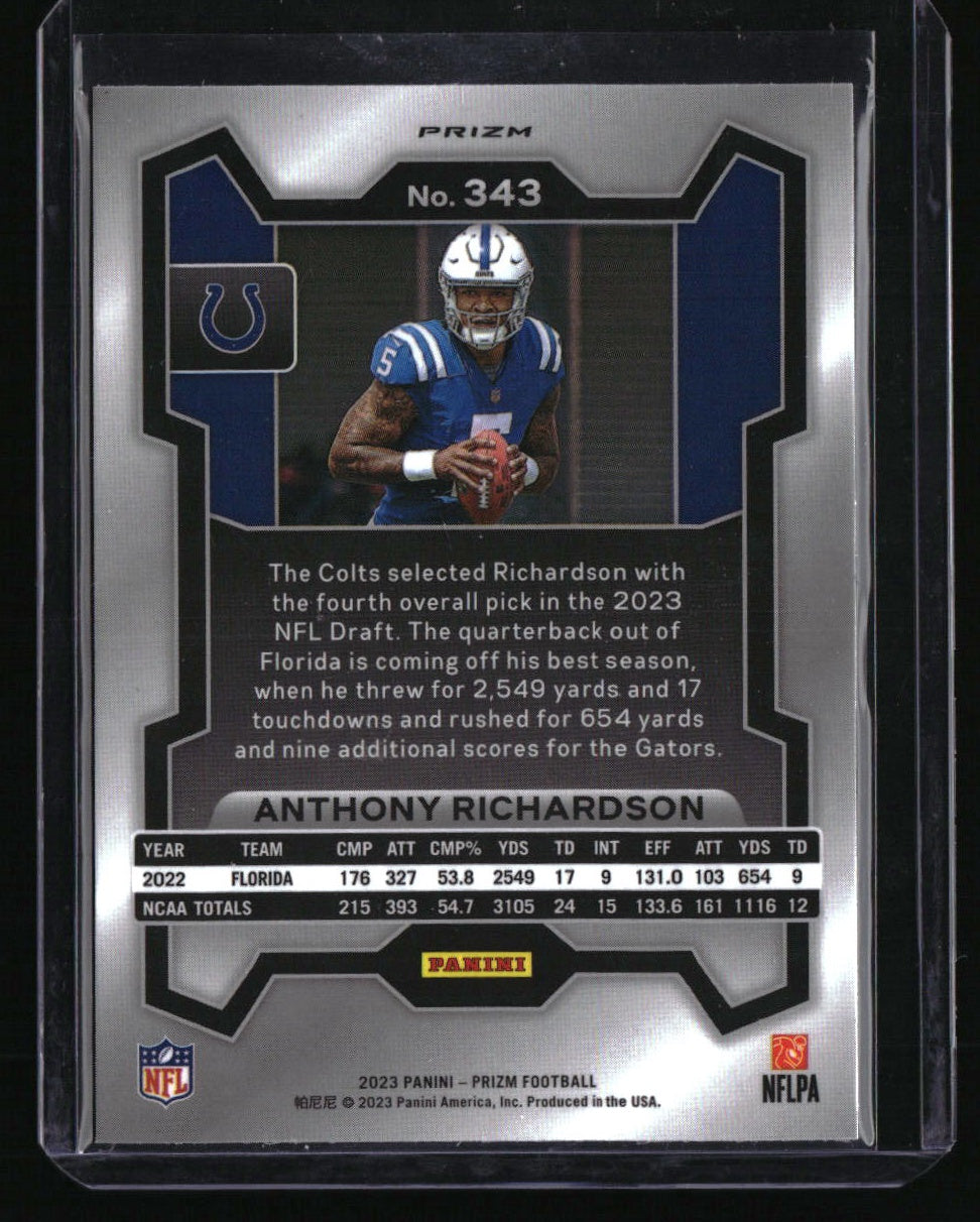 2023 Panini Prizm Anthony Richardson Silver