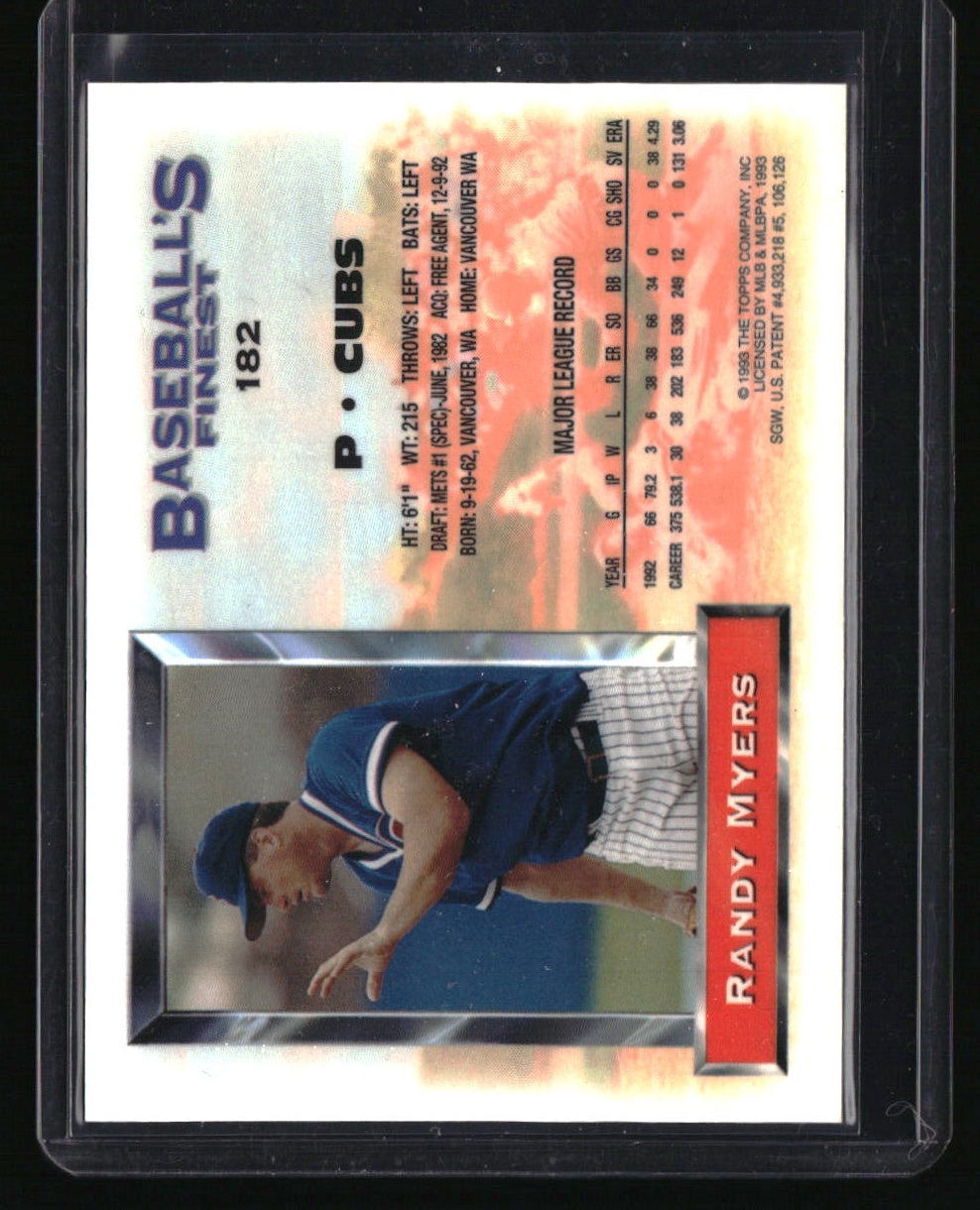 1993 Finest Randy Myers Refractors