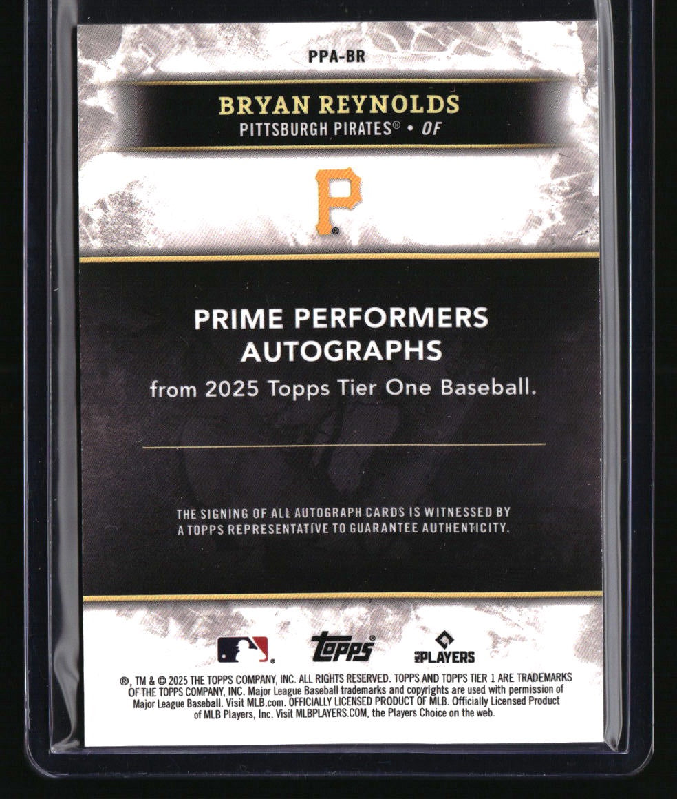 2025 Topps Tier One Bryan Reynolds Prime Performers Autographs #/10