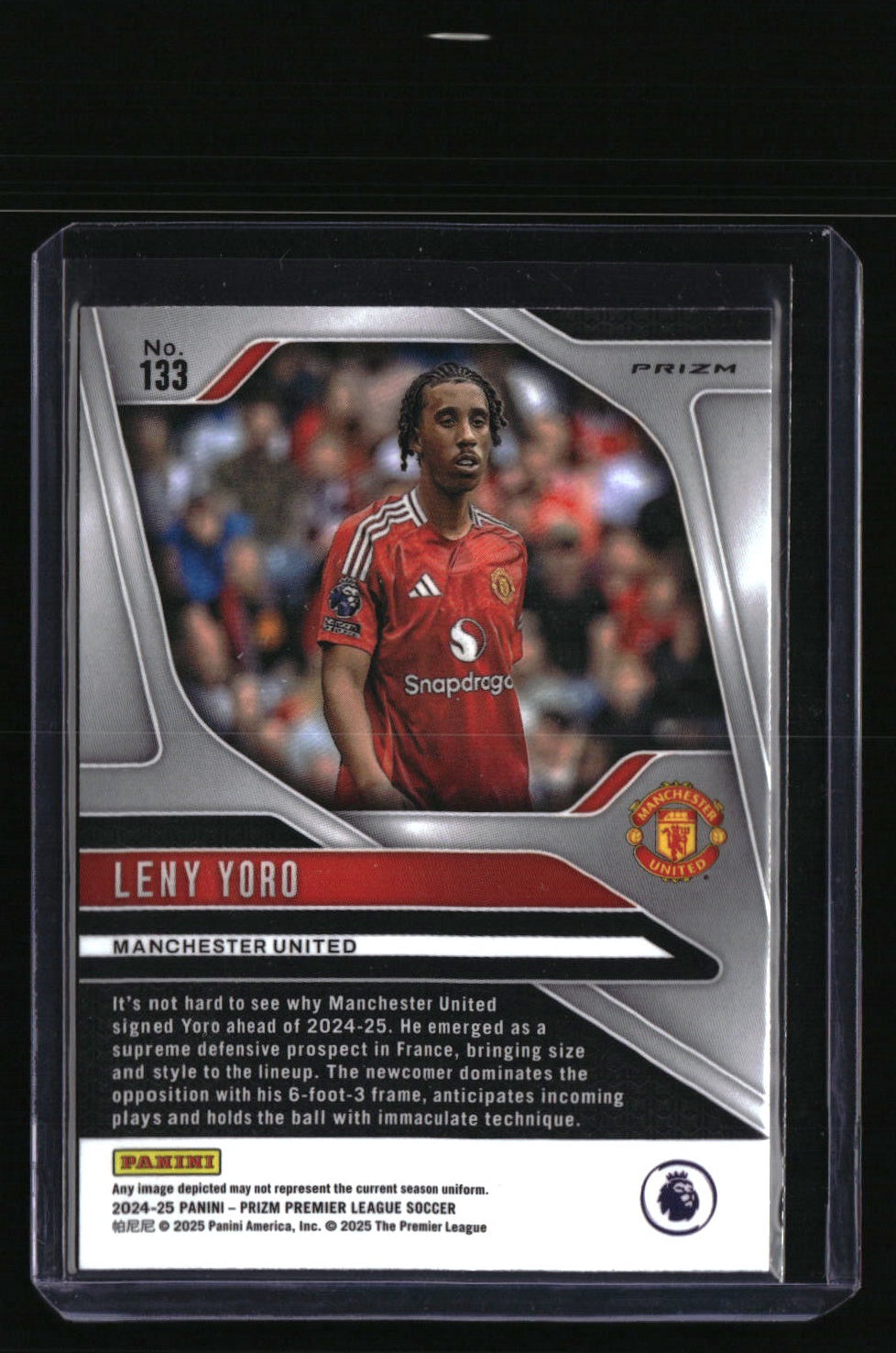 2024-25 Panini Prizm Premier League Leny Yoro Choice Tiger Stripe