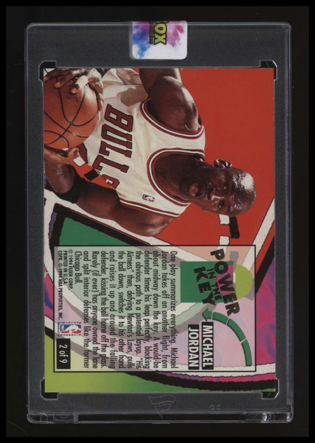 1993-94 Ultra Michael Jordan Power in the Key