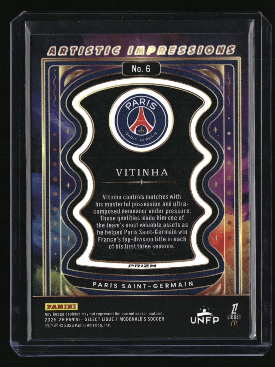 2025-26 Panini Select Ligue 1 Vitinha Artistic Impressions