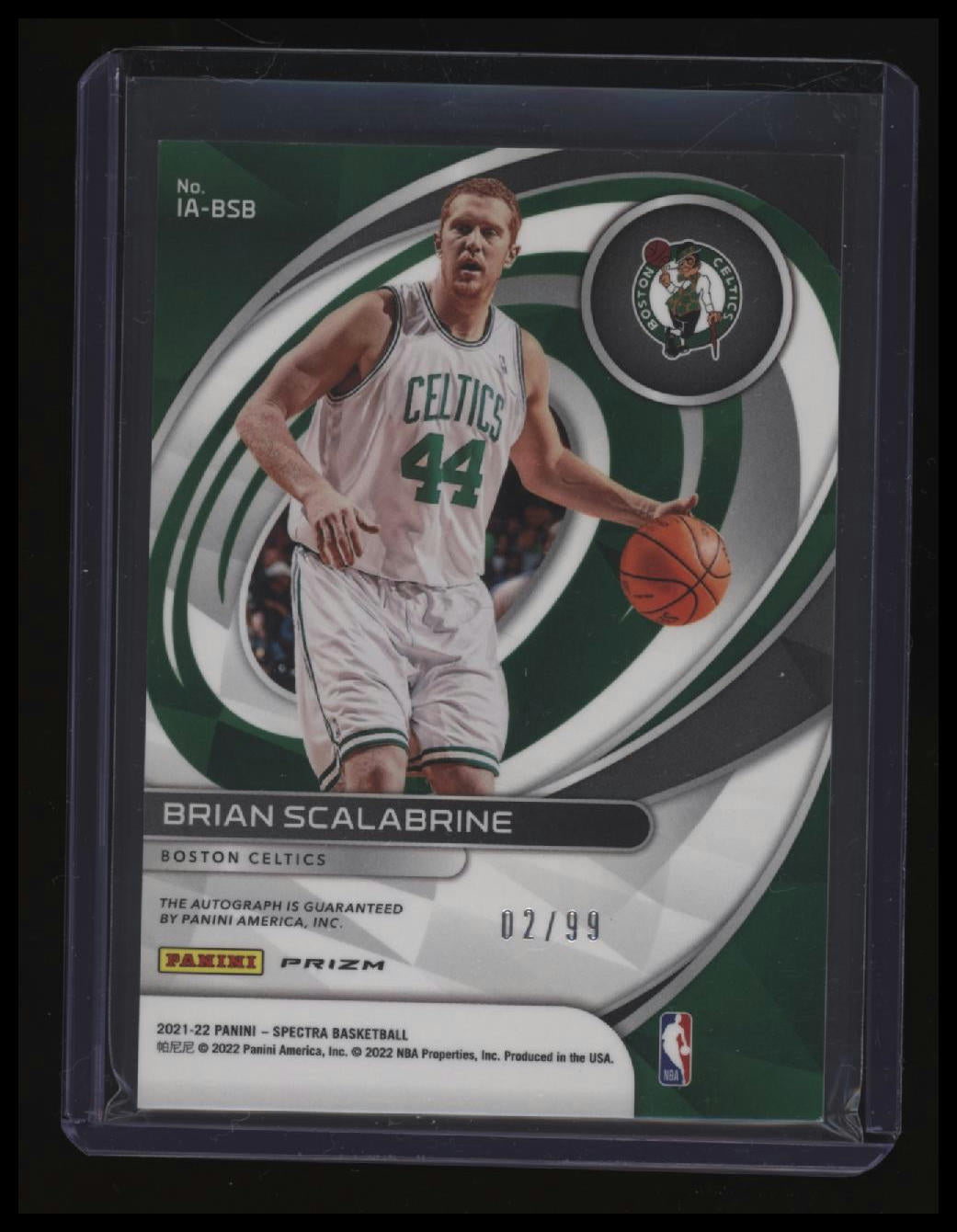 2021-22 Panini Spectra Brian Scalabrine Icons Autographs #/99