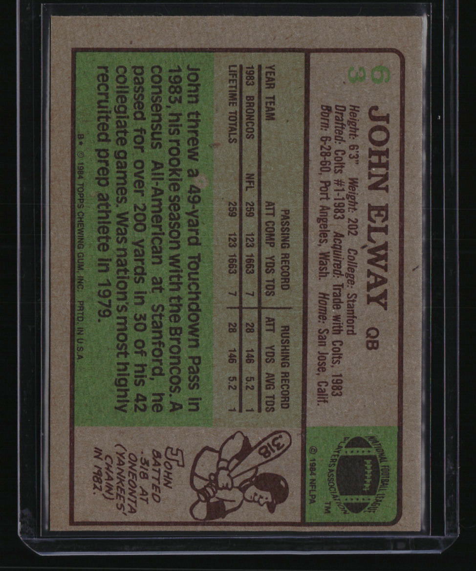 1984 Topps John Elway