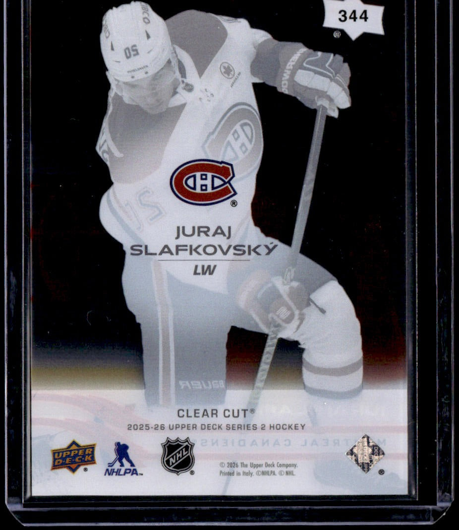 2025-26 Upper Deck Juraj Slafkovsky Clear Cut