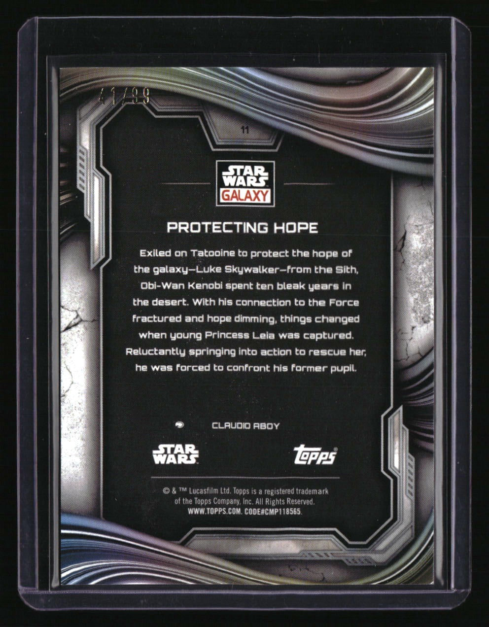 2025 Topps Chrome Star Wars Galaxy Protecting hope Wave