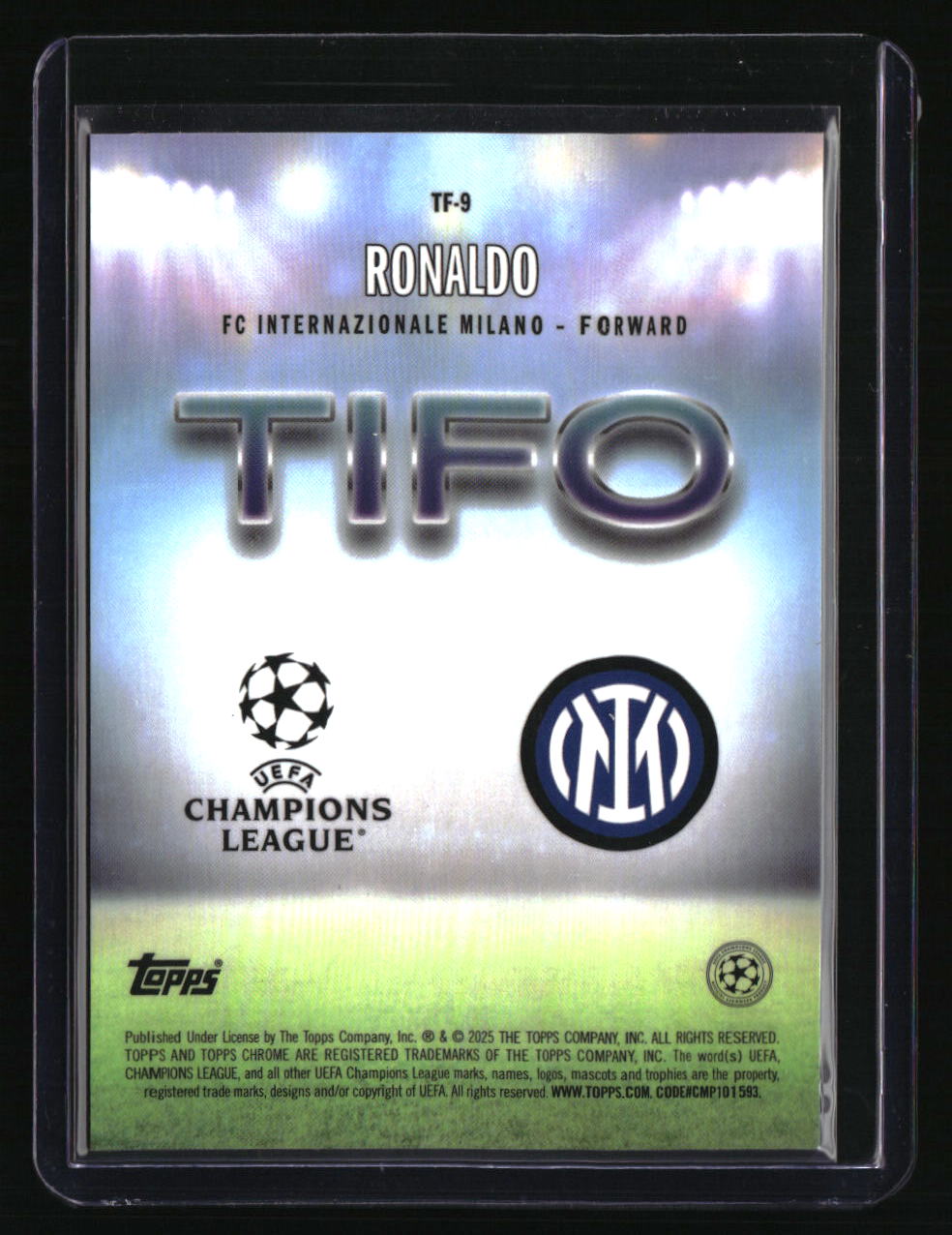 2024-25 Topps Chrome UEFA Club Competitions Ronaldo Tifo