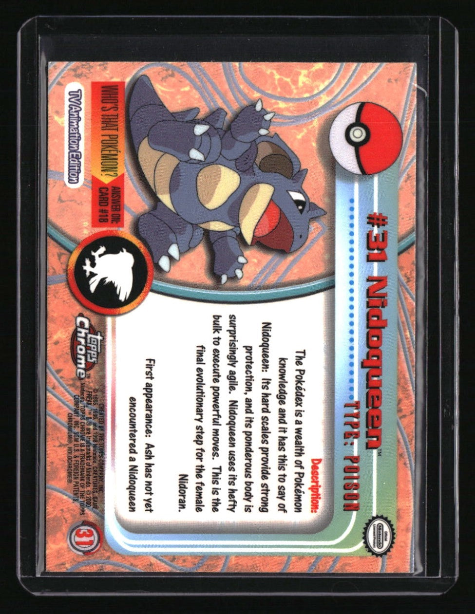 Topps Chrome Pokemon Nidoqueen