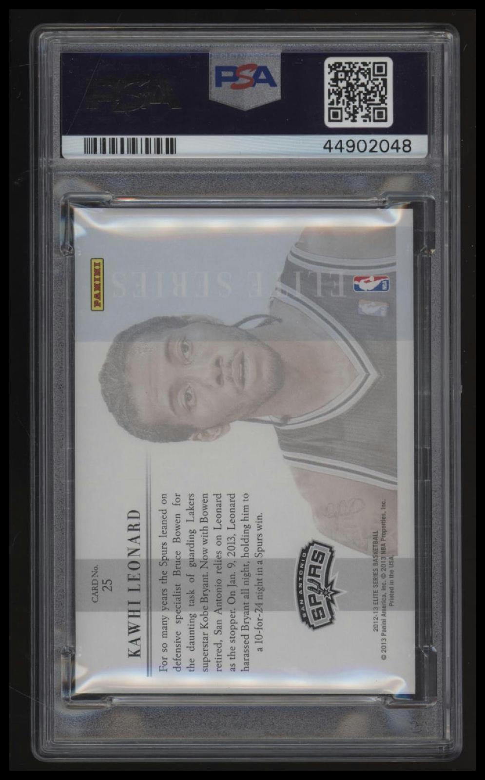 2012 Panini Elite Series Rookie Elite Series Kawhi Leonard PSA 9