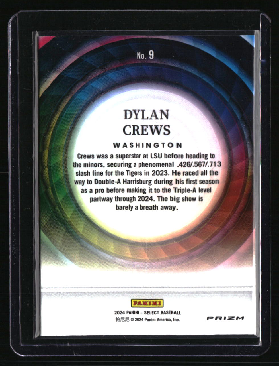 2024 Panini Select Dylan Crews Color Wheel