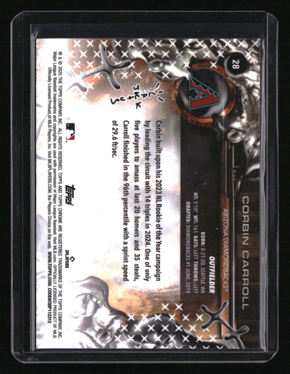 2025 Topps Cosmic Chrome x Cactus Jack Corbin Carroll