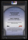 2024 Topps Finest Formula 1 Fernando Alonso Finest Formulas Green #/50