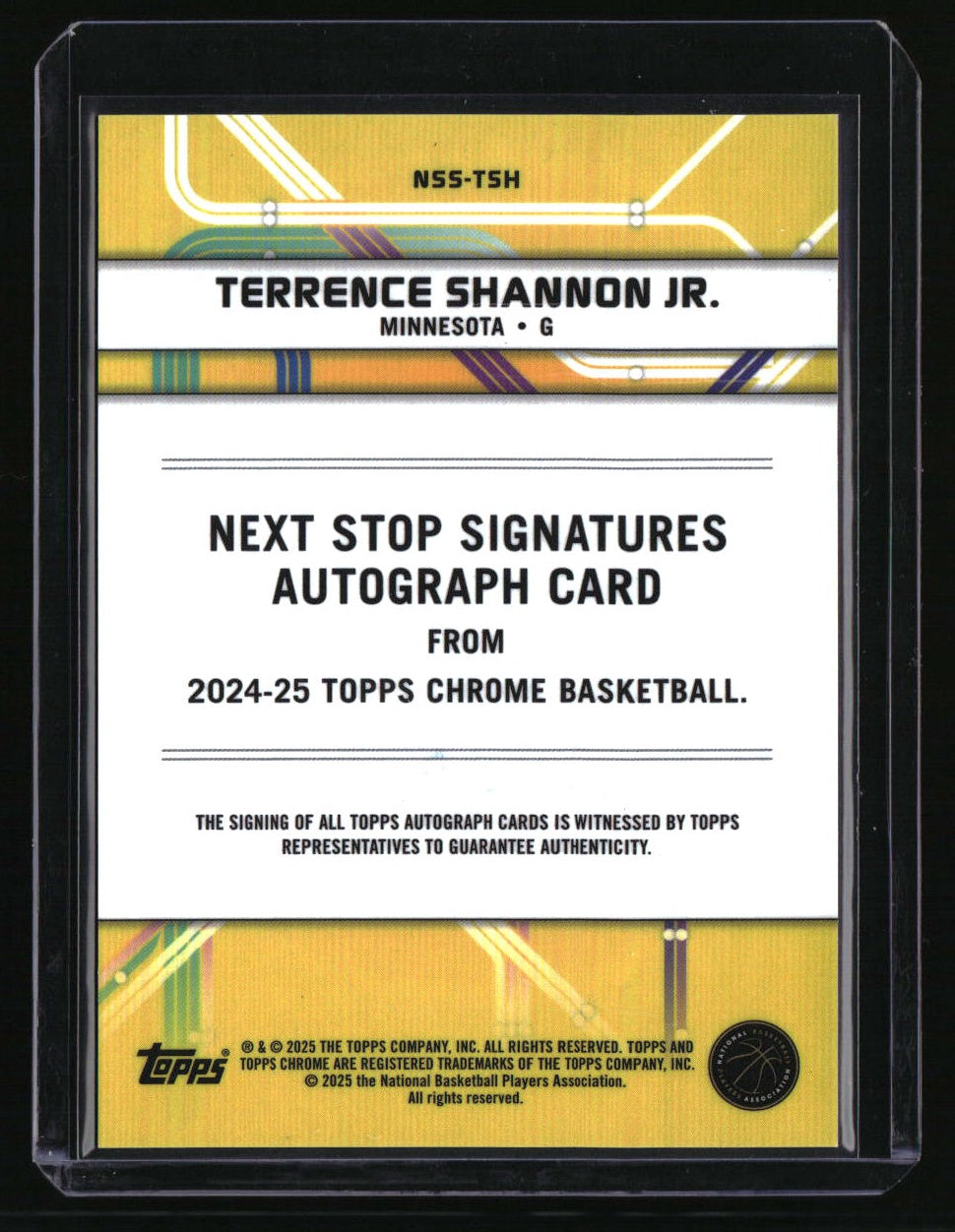 2024-25 Topps Chrome - Next Stop Signatures Red Terrence Shannon Jr. #/5