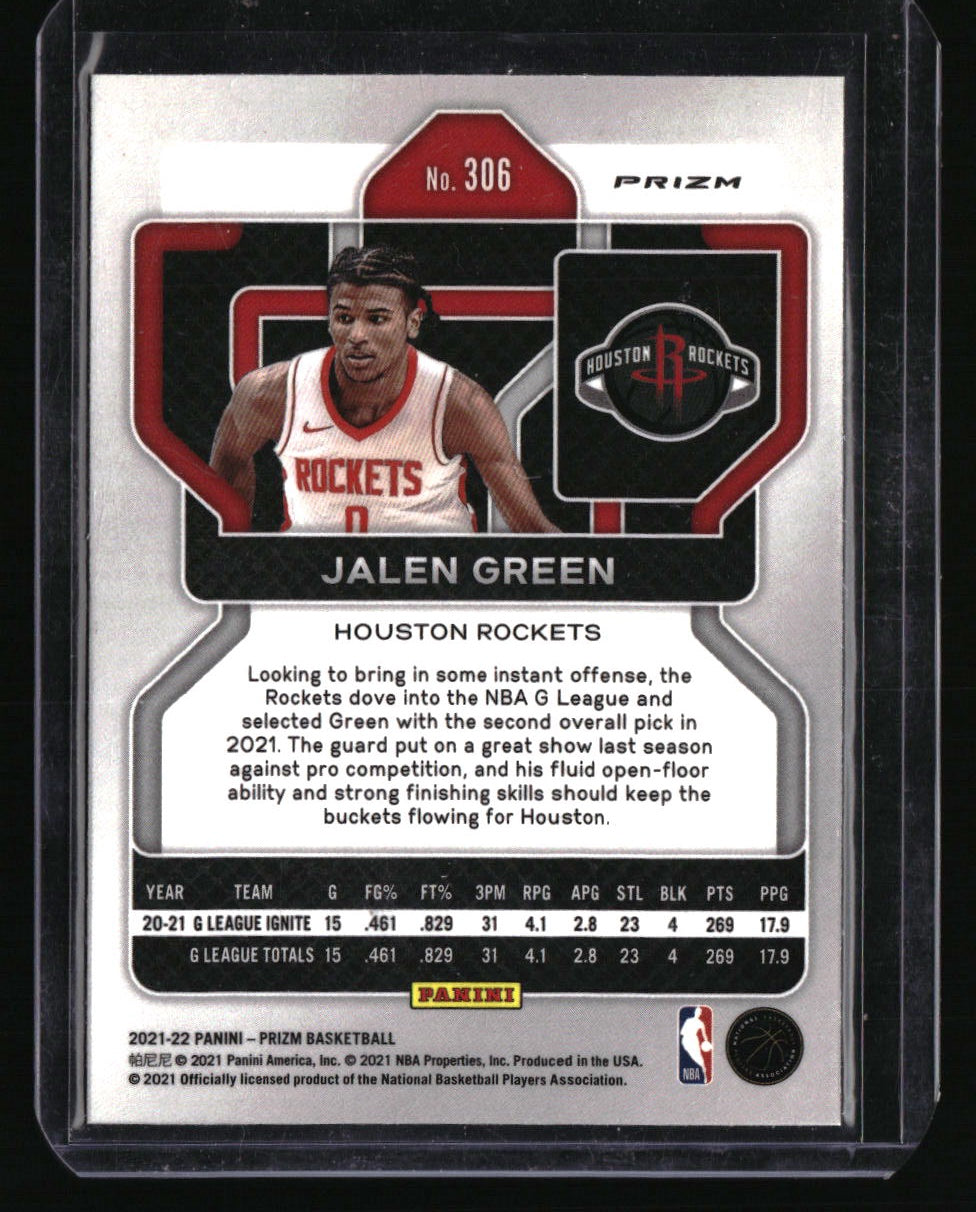 2021-22 Panini Prizm Jalen Green Silver