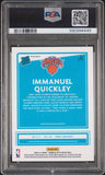 2020 Panini Donruss Optic Immanuel Quickley Blue Velocity PSA 10