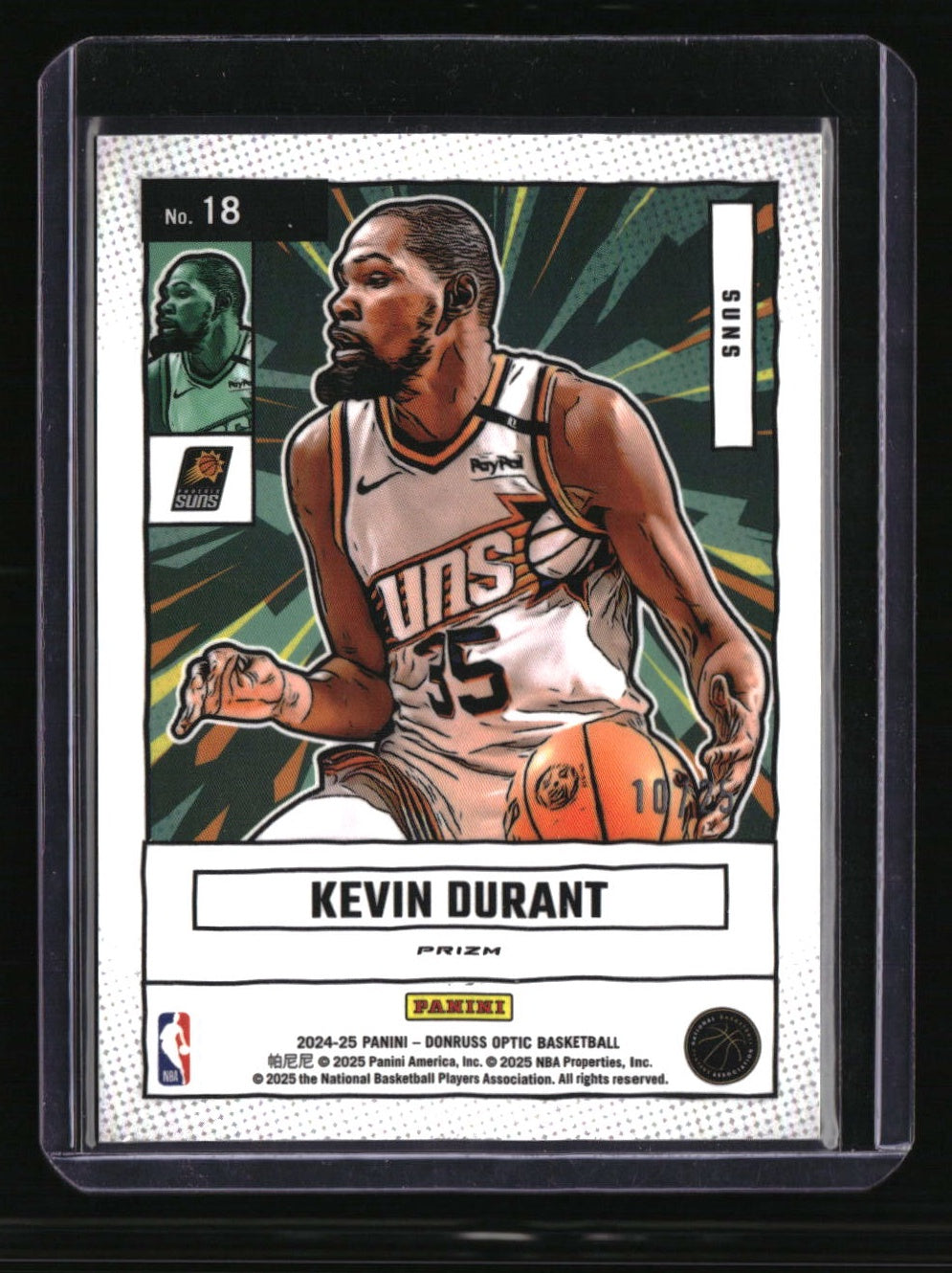 2024-25 Donruss Optic Kevin Durant Net Marvels Cracked Ice #/25