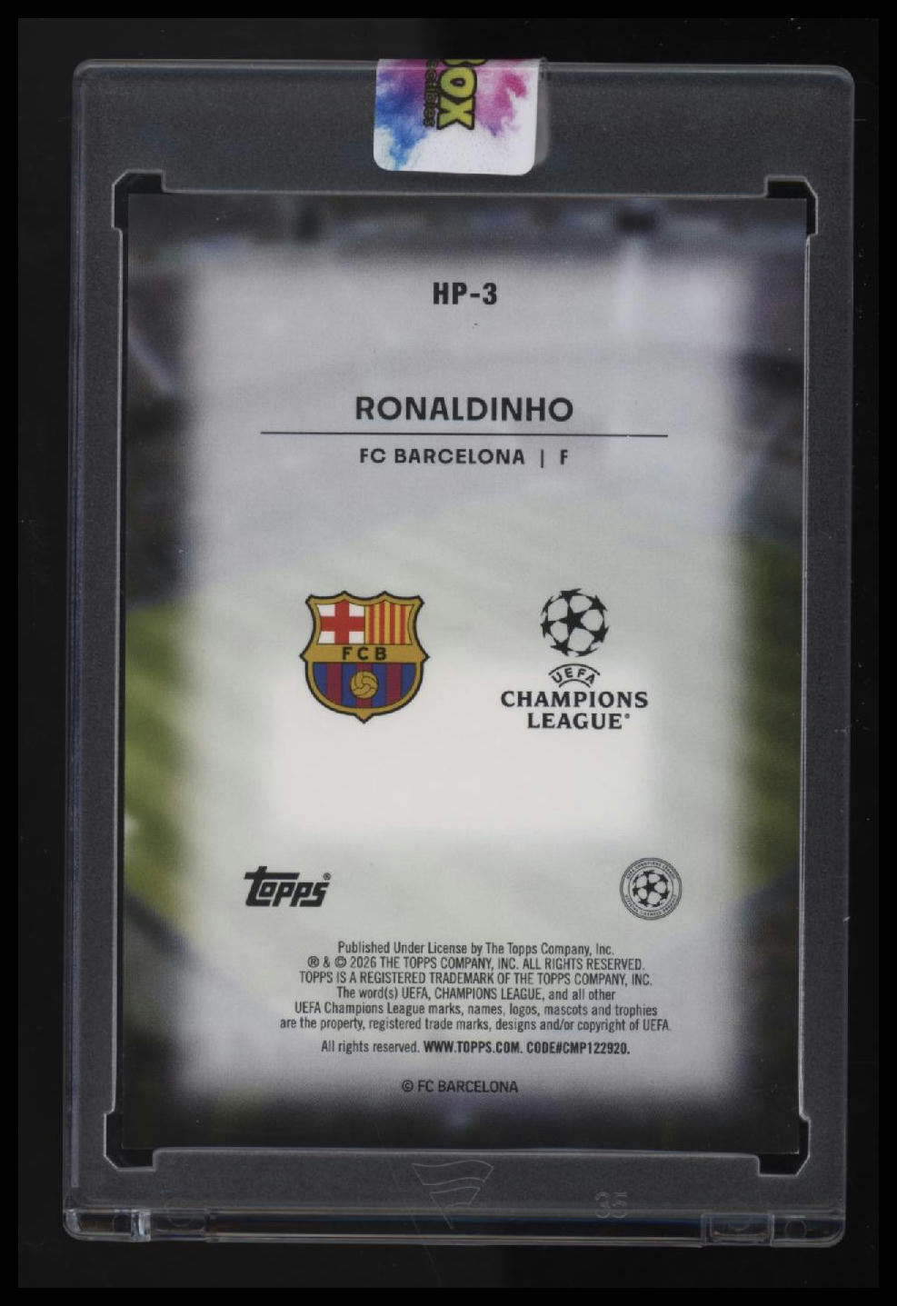 2025-26 Topps UEFA Club Competitions Ronaldinho Home Pitch Advantage