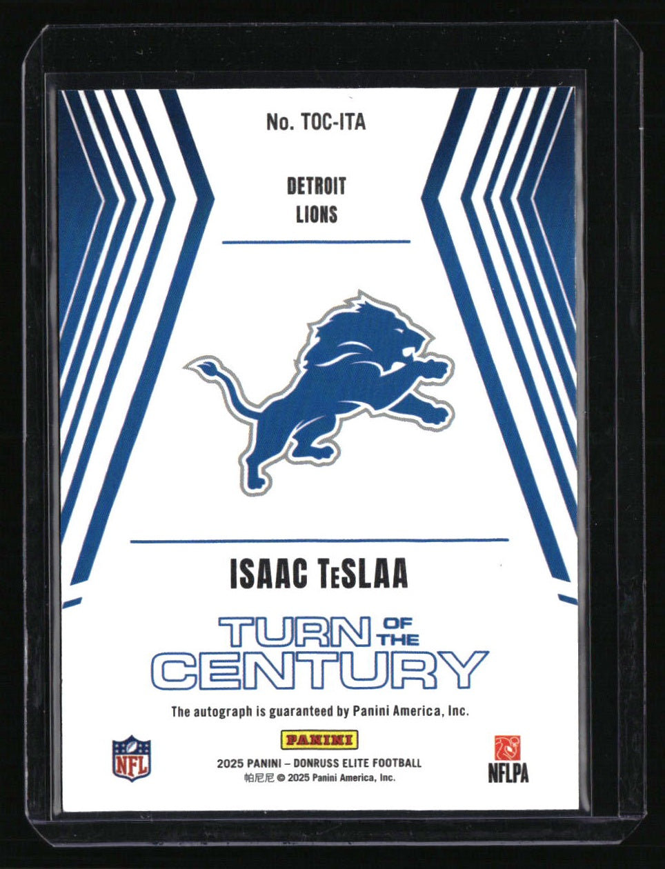 2025 Donruss Elite Isaac TeSlaa Turn of the Century Autographs #/499
