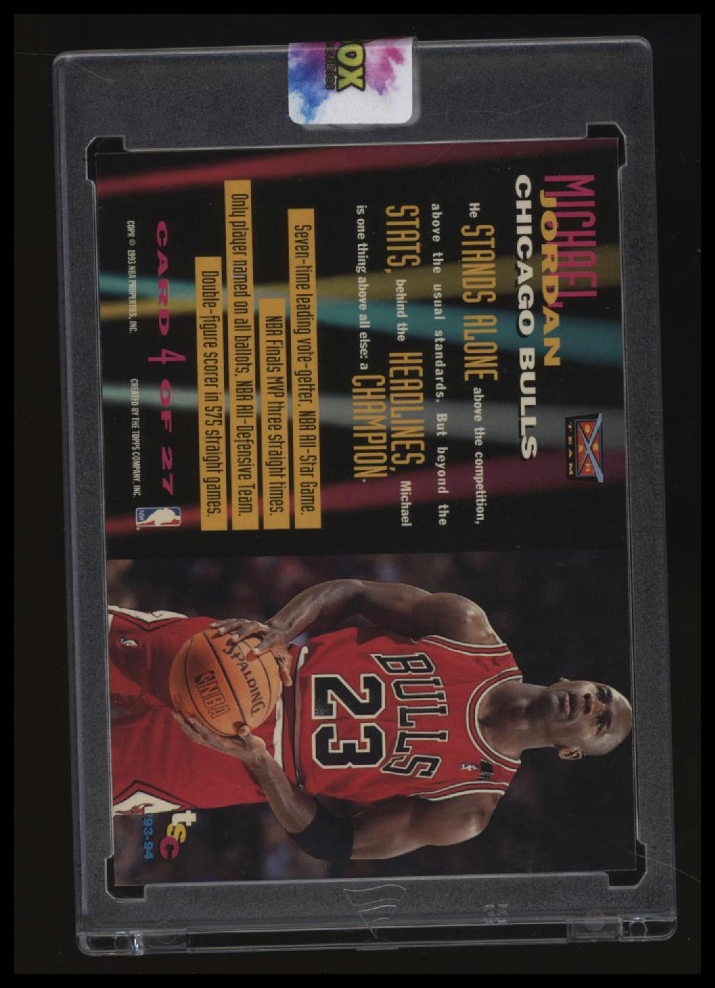 1993-94 Stadium Club Michael Jordan Beam Team