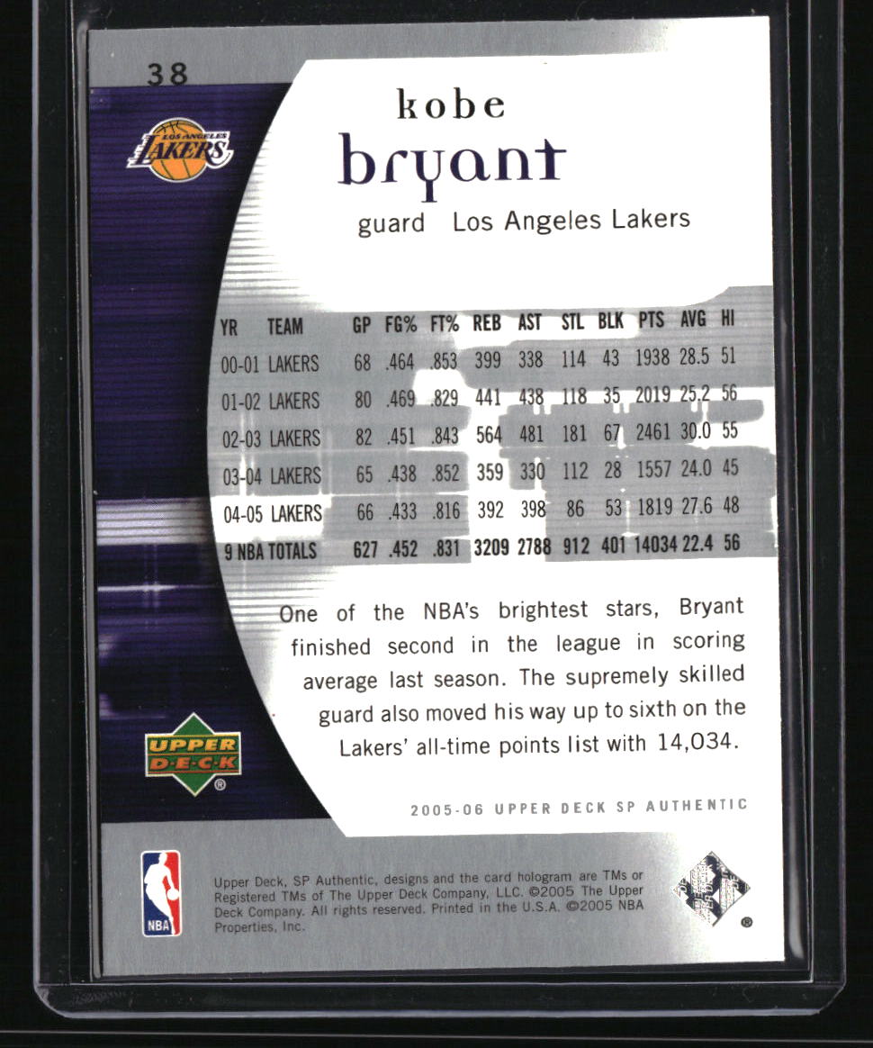 2005-06 SP Authentic Kobe Bryant