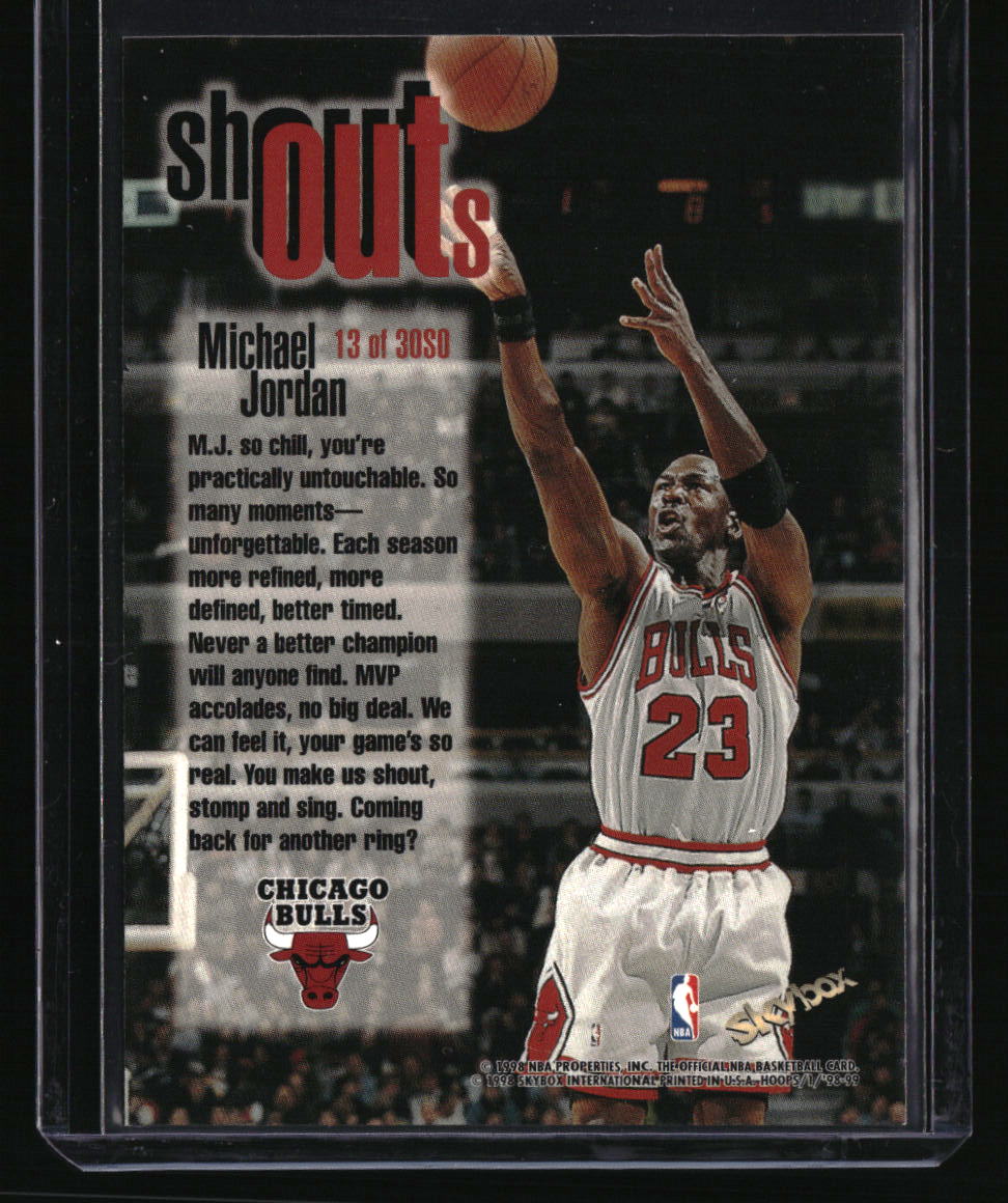1998-99 Hoops Michael Jordan Shout Outs