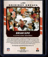 2021 Panini Playoff Brian Sipe 2021 Gridiron Greats