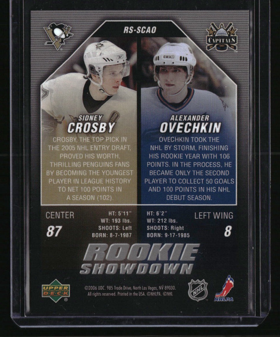 2005-06 Upper Deck Sidney Crosby / Alexander Ovechkin