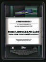 2026 Finest JJ Wetherholt Finest Autographs Sky Blue Refractors #/199
