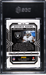 2022 Panini Obsidian Davante Adams Electric Etch Purple Flood /16 SGC 10