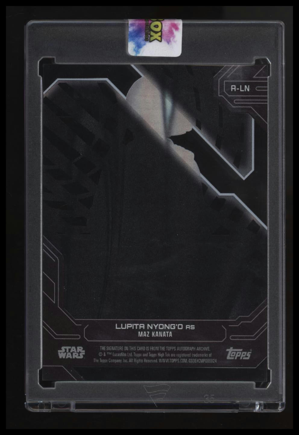 2024 Topps High Tek Star Wars Lupita Nyong'o as Maz Kanata Autographs 1/1