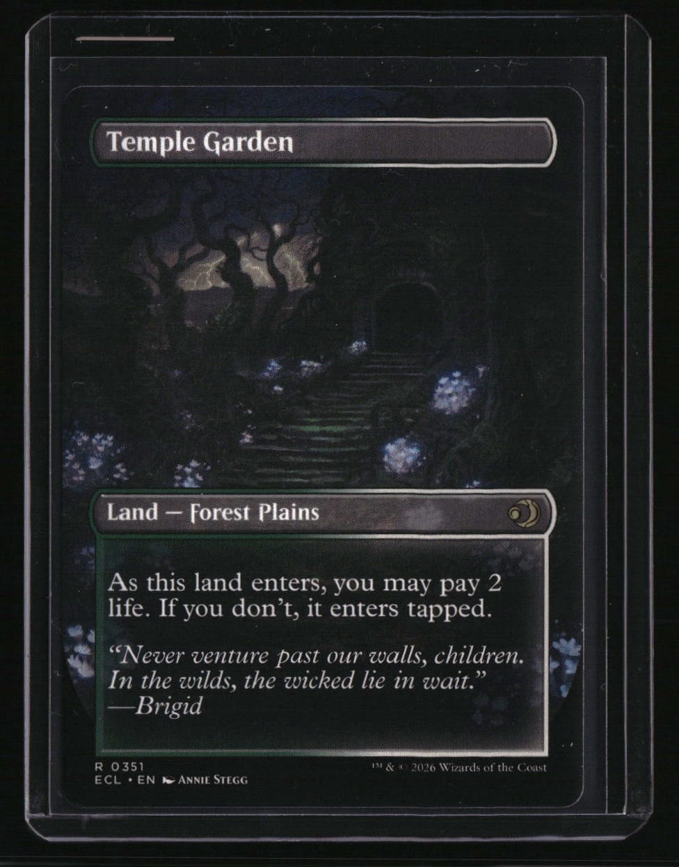 Lorwyn Eclipsed Temple Garden (Borderless)
