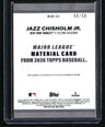 2026 Topps Jazz Chisholm Jr. Major League Materials Relics Gold #/50