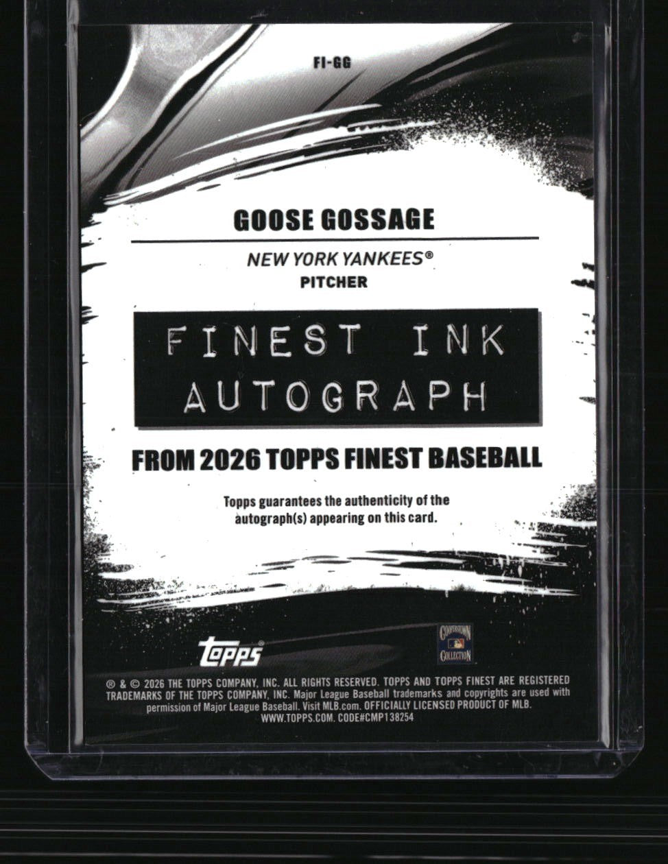 2026 Finest Goose Gossage Finest Ink