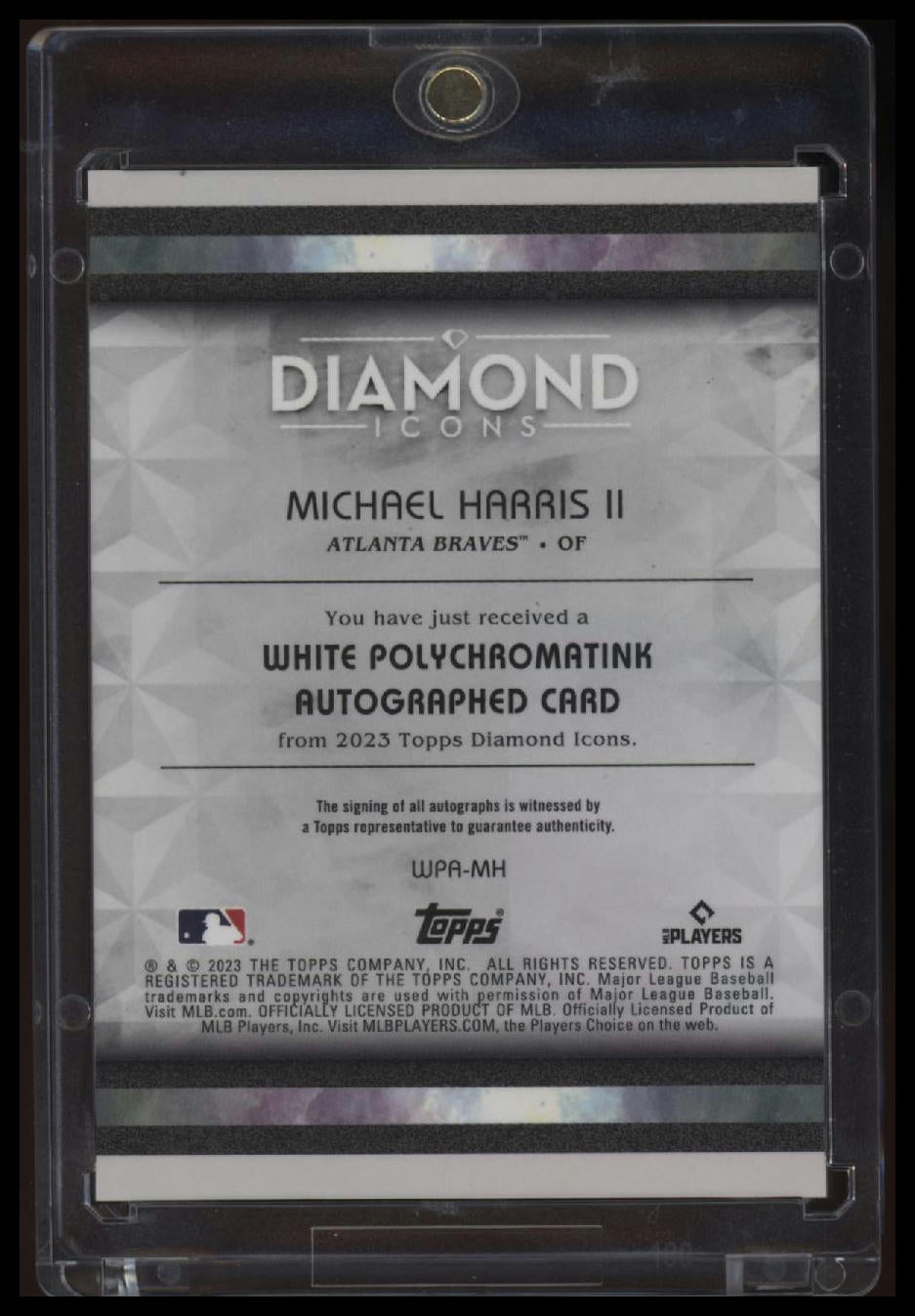 2023 Topps Diamond Icons - PolychromatINK Red Ink Michael Harris II #/15