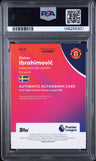 2025-26 Topps Chrome Premier League Auto Zlatan Ibrahimovic Gold PSA 9