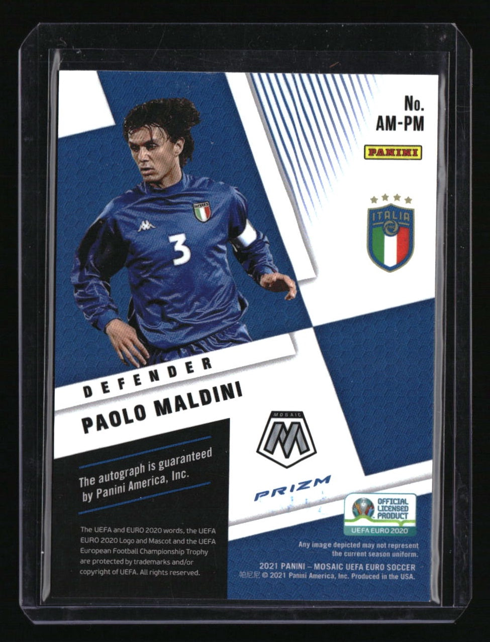 2021 Panini Mosaic UEFA EURO Paolo Maldini Autographs Mosaic Circles
