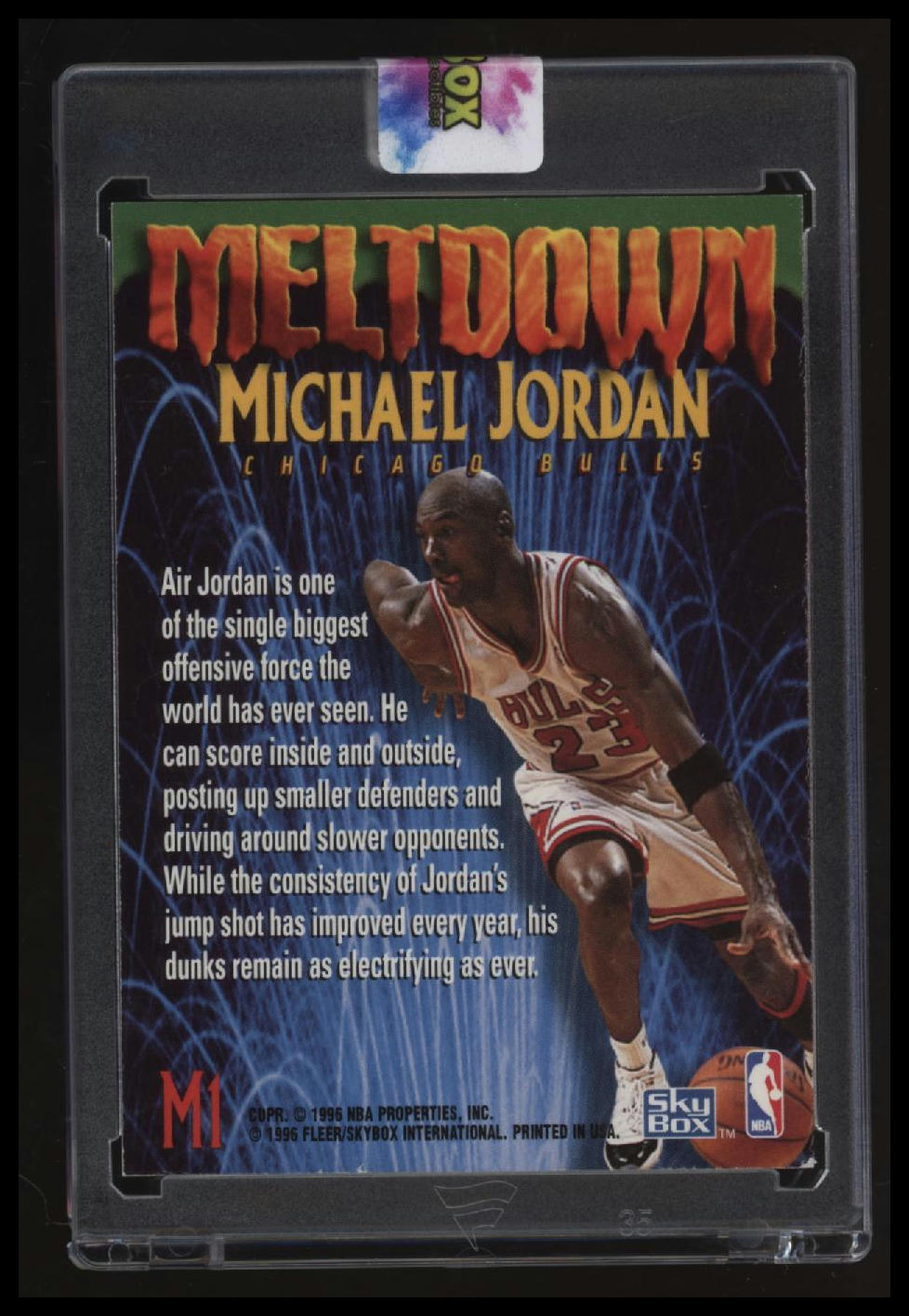 1995-96 SkyBox Premium Michael Jordan Meltdown