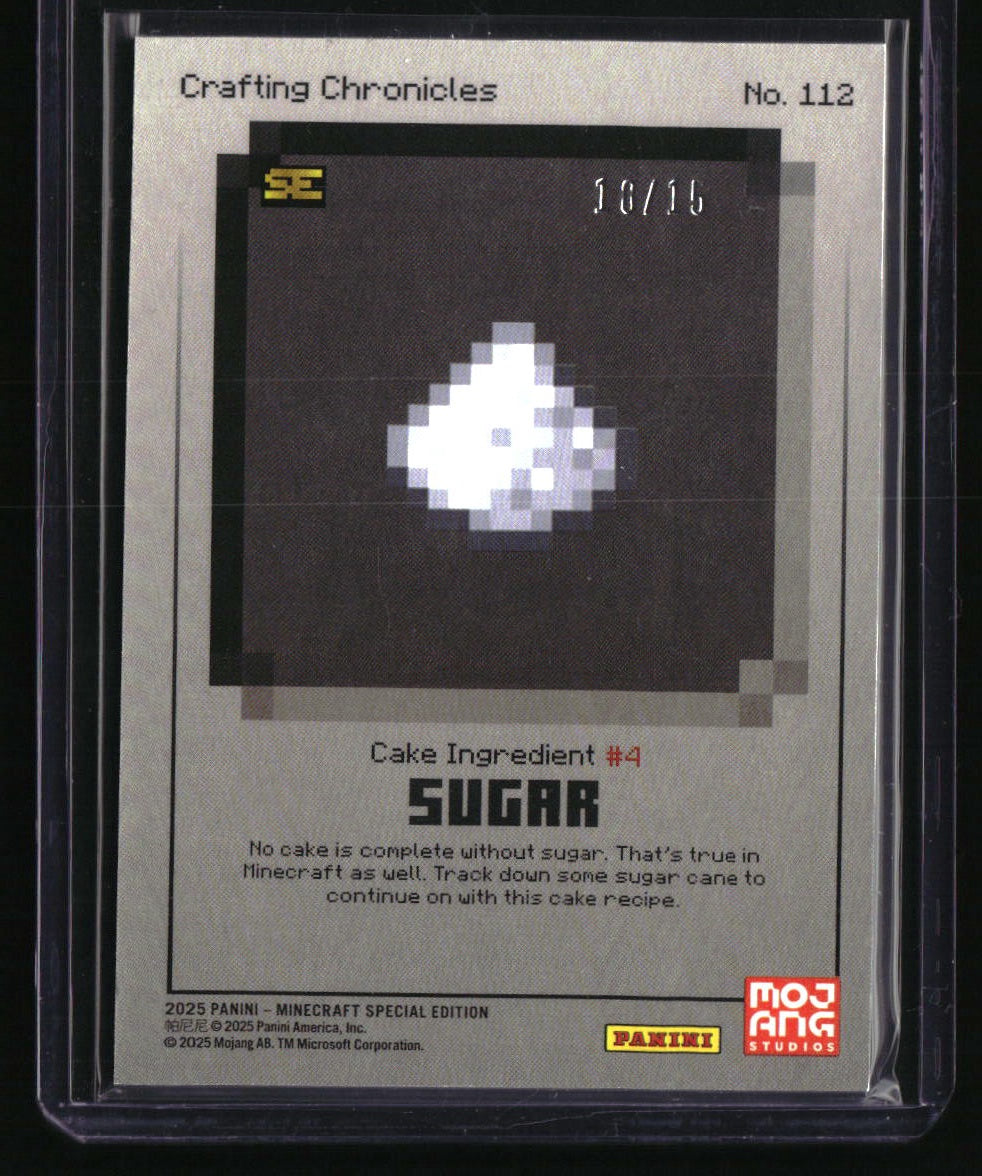 2025 Panini Minecraft 15th Anniversary Sugar Cubic #/15