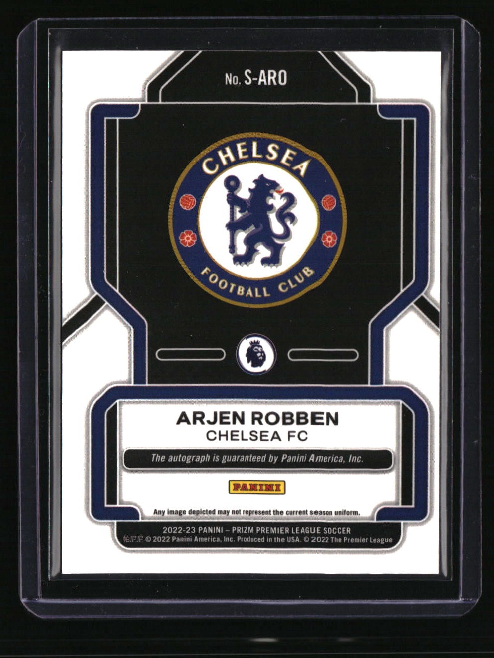 2022-23 Panini Prizm Premier League Arjen Robben Signatures