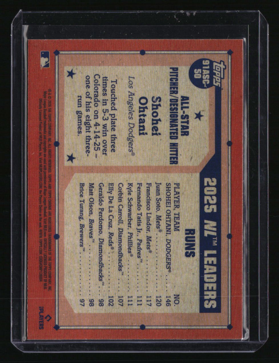 2026 Topps Shohei Ohtani 35th Anniversary Chrome All-Stars (Series Two)