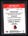 2004-05 Fleer Ultra Ben Wallace #/100 Swatches
